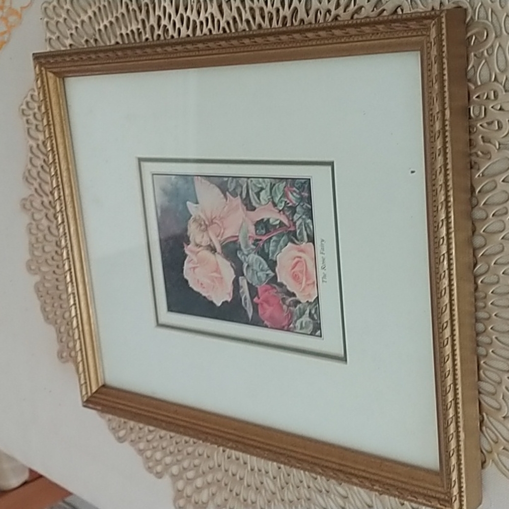 Wall plaque with Angle on a rose 🌹 tree
